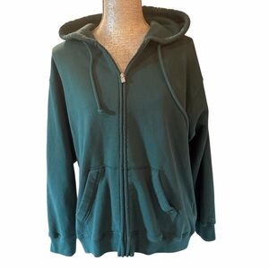 Hollister Green Full Zip-Up Hoodie